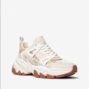 Michael Kors Nick Mesh And Logo Trainer Sneaker